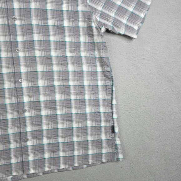 Patagonia Shirt Mens Size Large Plaid Puckerware Button Down Seersucker Textured - Picture 4 of 9